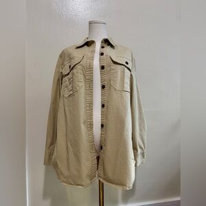 Banana Republic Tan Button Down Shirt
